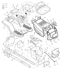 Chassis And Hood Diagram and Parts List for 7800306-465624X78B 2008 Briggs and Stratton Lawn Tractor